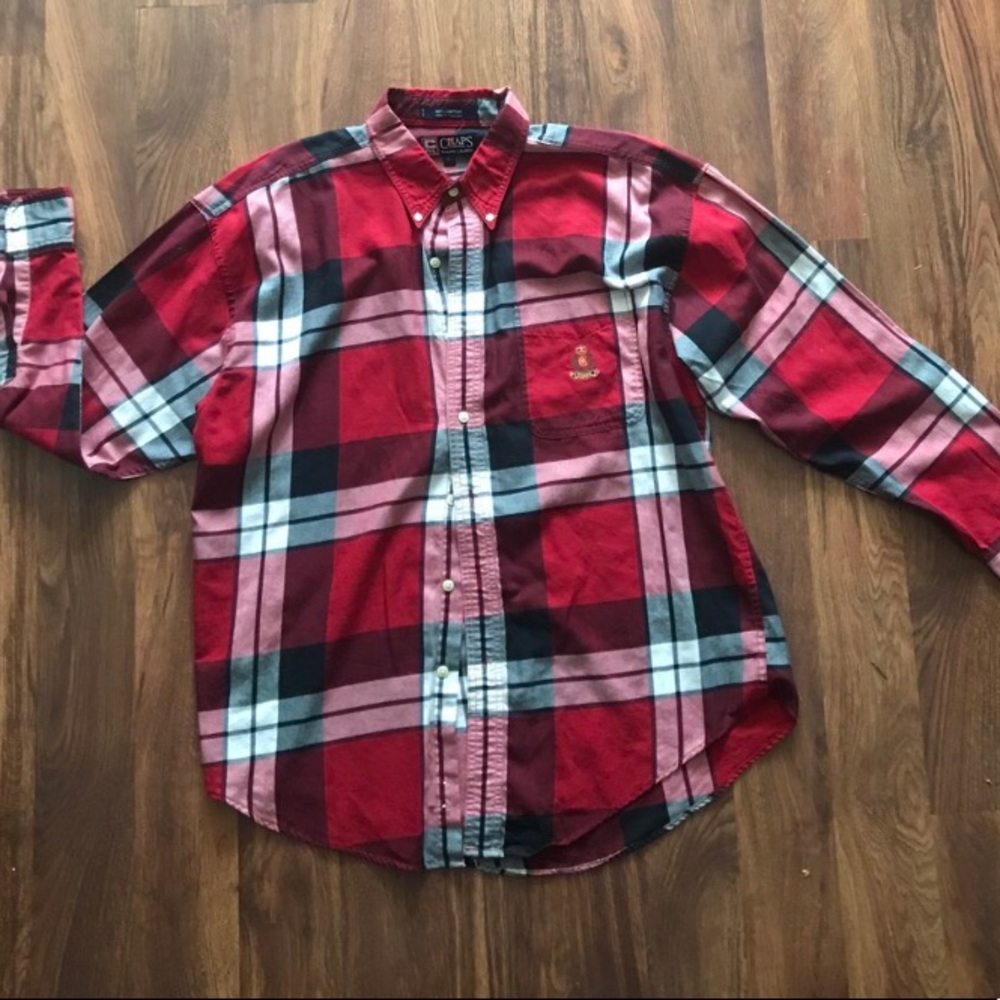 Vintage plaid Chaps Ralph Lauren long sleeve!